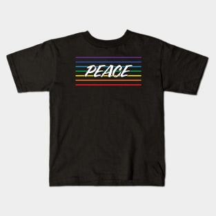 Rainbow Peace Flag Kids T-Shirt